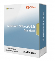 Microsoft Office 2016 Standard, Download 1 PC [32 / 64 Bit]