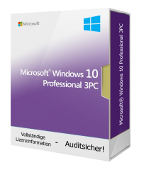 Microsoft Windows 10 Professional Télécharger la licence 3 PC